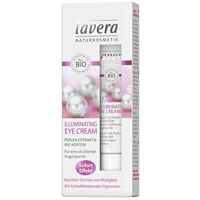 lavera Illuminating Eye Cream Perle, bio substancje czynne, naturalne i innowacyjne, pielęgnacja twarzy, 1 opakowanie (1 x 15 ml) lavera Illuminating Eye Cream Perle, bio substancje czynne, naturalne i innowacyjne, pielęgnacja twarzy, 1 opakowanie (1 x 15 ml)