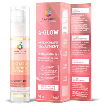 Colours Of Life 4-GLOW ORGANIC BEAUTY TREATMENT, 4-fazowy zabieg dla promiennej i zrelaksowanej skóry, 50 ml Colours Of Life 4-GLOW ORGANIC BEAUTY TREATMENT, 4-fazowy zabieg dla promiennej i zrelaksowanej skóry, 50 ml