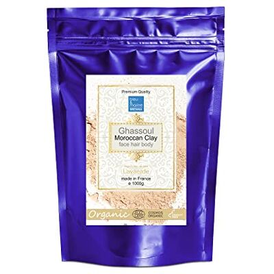 bleu & marine Bretania Ghassoul Rhassoul Naturalny Szampon/Maseczka Mydło do Twarzy, Glinka na Trądzik Peelingująca Maseczka, Ciemny, 1000g (1 Pakiet) bleu & marine Bretania Ghassoul Rhassoul Naturalny Szampon/Maseczka Mydło do Twarzy, Glinka na Trądzik Peelingująca Maseczka, Ciemny, 1000g (1 Pakiet)