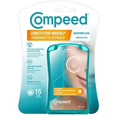 Compeed Plastry oczyszczające, oczyszczające, złuszczające i chroniące przed niedoskonałościami, zaskórnikami i małymi pryszczami, idealne również do użytku nocnego, 7 plastrów hydrokoloidalnych Compeed Plastry oczyszczające, oczyszczające, złuszczające i chroniące przed niedoskonałościami, zaskórnikami i małymi pryszczami, idealne również do użytku nocnego, 7 plastrów hydrokoloidalnych