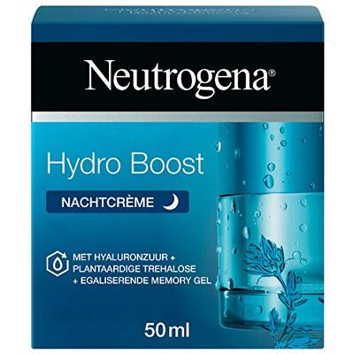 Neutrogena Hydro Boost Krem na Noc, 50 ml Regenerująca pielęgnacja twarzy z czystym kwasem hialuronowym, nawilżający krem do twarzy dla gładkiej skóry Neutrogena Hydro Boost Krem na Noc, 50 ml Regenerująca pielęgnacja twarzy z czystym kwasem hialuronowym, nawilżający krem do twarzy dla gładkiej skóry