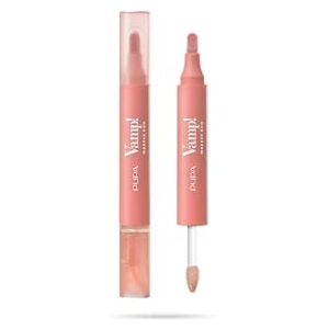 Pupa Vamp! Marker Duo pomadka do ust + błyszczyk do ust z kwasem hialuronowym – 3 w 1 do definiowania, wypełniania i farbowania, konturowania ust – dostępna w 9 wariantach kolorystycznych (002 Frozen Pupa Vamp! Marker Duo pomadka do ust + błyszczyk do ust z kwasem hialuronowym – 3 w 1 do definiowania, wypełniania i farbowania, konturowania ust – dostępna w 9 wariantach kolorystycznych (002 Frozen