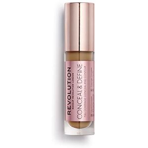 Revolution Beauty London Revolution Beauty, Conceal and Define Foundation, lekki, trwały, pełne krycie, F12.5 Revolution Beauty London Revolution Beauty, Conceal and Define Foundation, lekki, trwały, pełne krycie, F12.5