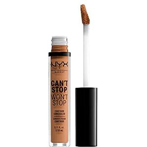 NYX PROFESSIONAL MAKEUP Can't Stop Won't Stop Contour Concealer korektor do konturowania twarzy w płynie, wodoodporny, kryje niedoskonałości, 12.7 Neutral Tan, 3,5 ml NYX PROFESSIONAL MAKEUP Can't Stop Won't Stop Contour Concealer korektor do konturowania twarzy w płynie, wodoodporny, kryje niedoskonałości, 12.7 Neutral Tan, 3,5 ml
