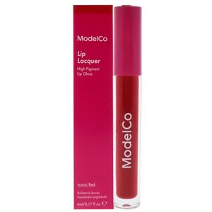 MODELCO Lacquer Lip Iconic Red Dla kobiet 0,17 oz Błyszczyk ust MODELCO Lacquer Lip Iconic Red Dla kobiet 0,17 oz Błyszczyk ust