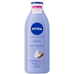 NIVEA Jedwabiście miękkie mleko do ciała, serum pielęgnacyjne i masło shea, 48 godzin nawilżenia, do suchej skóry, pielęgnacja ciała, 400 ml NIVEA Jedwabiście miękkie mleko do ciała, serum pielęgnacyjne i masło shea, 48 godzin nawilżenia, do suchej skóry, pielęgnacja ciała, 400 ml