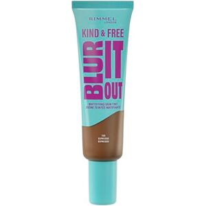 Rimmel London Kind & Free BLUR IT OUT Matujący podkład, 705, Espresso, całodzienna kontrola efektu połysku, matowy, lekki, 30 ml Rimmel London Kind & Free BLUR IT OUT Matujący podkład, 705, Espresso, całodzienna kontrola efektu połysku, matowy, lekki, 30 ml