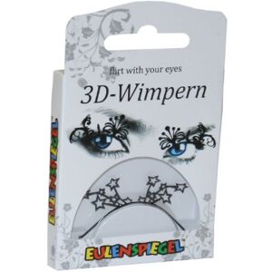 Eulenspiegel 3244 Rzęsy 3D, czarne gwiazdki, 1 ml specjalnego kleju do rzęs, instrukcja, na karnawał, imprezę tematyczną Eulenspiegel 3244 Rzęsy 3D, czarne gwiazdki, 1 ml specjalnego kleju do rzęs, instrukcja, na karnawał, imprezę tematyczną