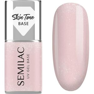 Semilac Baza do Lakierów Hybrydowych Skin Tone Cover Base Glitter Beige 7 ml Semilac Baza do Lakierów Hybrydowych Skin Tone Cover Base Glitter Beige 7 ml