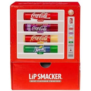 Lip Smacker , Zestaw balsamów do ust Coca Cola, balsam do ust, zestaw upominkowy dla dzieci, 4 smaki, Coca-Cola, Cherry Cola, wanilia, Sprite Lip Smacker , Zestaw balsamów do ust Coca Cola, balsam do ust, zestaw upominkowy dla dzieci, 4 smaki, Coca-Cola, Cherry Cola, wanilia, Sprite