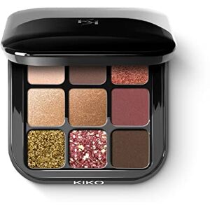 Kiko Milano Glamour Multi Finish Eyeshadow Palette 03 Paleta 9 Cieni do Powiek, o Różnym Wykończeniu Kiko Milano Glamour Multi Finish Eyeshadow Palette 03 Paleta 9 Cieni do Powiek, o Różnym Wykończeniu