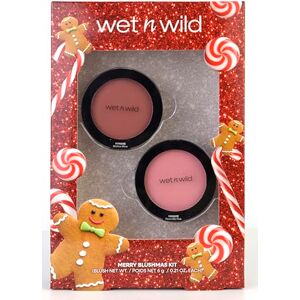 wet n wild Merry Blushmas Set, Zestaw Prezentowy z 2 Różami w Kremie Efekt Muśnięcia Słońcem, Rozświetlający o Regulowanej Intensywności i Kryciu wet n wild Merry Blushmas Set, Zestaw Prezentowy z 2 Różami w Kremie Efekt Muśnięcia Słońcem, Rozświetlający o Regulowanej Intensywności i Kryciu