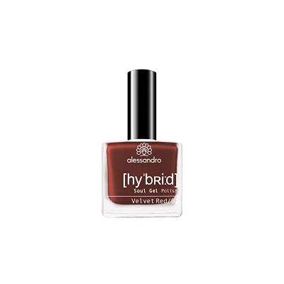 alessandro Hybrydowy lakier Velvet Red Wiśnia W zaledwie 3 krokach Dla idealnych paznokci bez diod LED wytrzymuje do 10 dni 8 ml alessandro Hybrydowy lakier Velvet Red Wiśnia W zaledwie 3 krokach Dla idealnych paznokci bez diod LED wytrzymuje do 10 dni 8 ml
