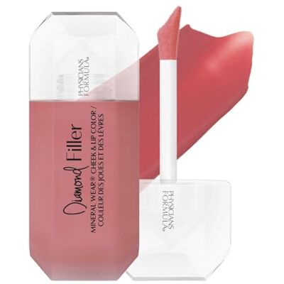 Physicians Formula Mineral Wear Diamond Filler Cheek and Lip Color, Pomadka do Ust i Policzków z Formułą Serum i Kremu, Wielozadaniowa Formuła Wypełniająca, Wzbogacona Witaminą E, Radiant Pink Physicians Formula Mineral Wear Diamond Filler Cheek and Lip Color, Pomadka do Ust i Policzków z Formułą Serum i Kremu, Wielozadaniowa Formuła Wypełniająca, Wzbogacona Witaminą E, Radiant Pink