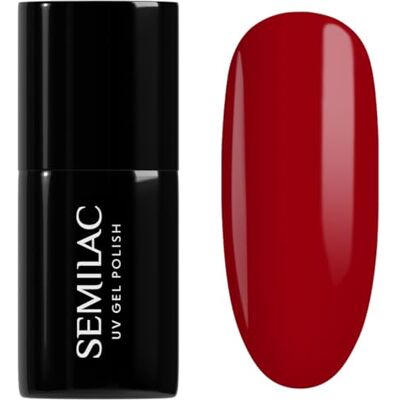 Semilac Lakier Hybrydowy 345 Gorgeous Red 7ml Semilac Lakier Hybrydowy 345 Gorgeous Red 7ml