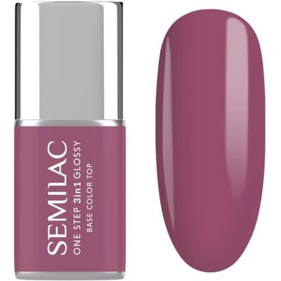 Semilac Lakier Hybrydowy Formuła 3w1 One Step S205 Purple Beige 7ml Semilac Lakier Hybrydowy Formuła 3w1 One Step S205 Purple Beige 7ml