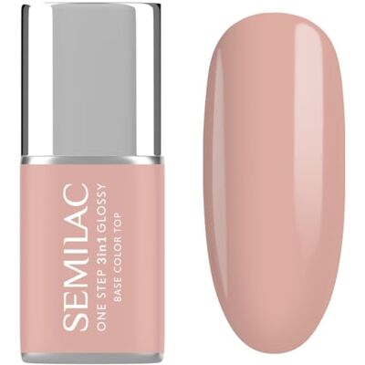 Semilac Lakier Hybrydowy Formuła 3w1 One Step S450 Light Peach 7ml Semilac Lakier Hybrydowy Formuła 3w1 One Step S450 Light Peach 7ml