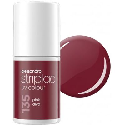 alessandro Striplac lakier do paznokci UV Pink Diva – kryjący i odporny na zarysowania do 15 dni – łatwe nakładanie – delikatna technologia ściągania – wegański – 6,5 ml alessandro Striplac lakier do paznokci UV Pink Diva – kryjący i odporny na zarysowania do 15 dni – łatwe nakładanie – delikatna technologia ściągania – wegański – 6,5 ml