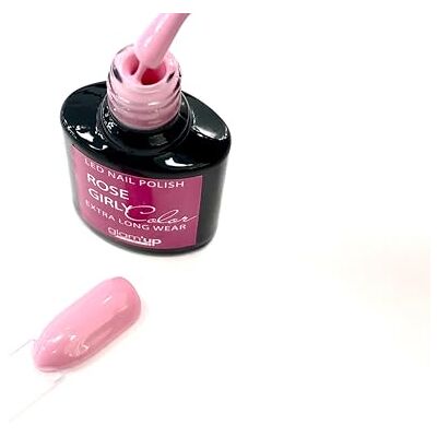 GLAM UP Glam'Up Paris półtrwały lakier żelowy bez Hema, lakier żelowy LED UV o wysokiej pigmentacji, trwały, łatwy w użyciu, dziewczęcy róż GLAM UP Glam'Up Paris półtrwały lakier żelowy bez Hema, lakier żelowy LED UV o wysokiej pigmentacji, trwały, łatwy w użyciu, dziewczęcy róż