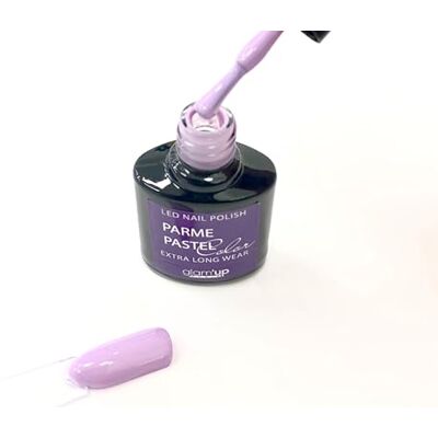 GLAM UP Glam'Up Paris półtrwały lakier żelowy bez Hema, lakier żelowy LED UV o wysokiej pigmentacji, długotrwały, łatwy w użyciu, pastelowy parma GLAM UP Glam'Up Paris półtrwały lakier żelowy bez Hema, lakier żelowy LED UV o wysokiej pigmentacji, długotrwały, łatwy w użyciu, pastelowy parma