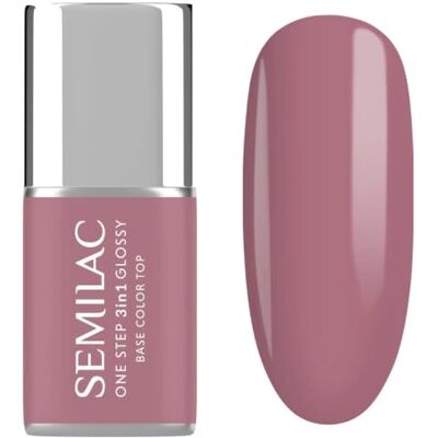 Semilac Lakier Hybrydowy Formuła 3w1 One Step S201 Earth Pink 7ml Semilac Lakier Hybrydowy Formuła 3w1 One Step S201 Earth Pink 7ml