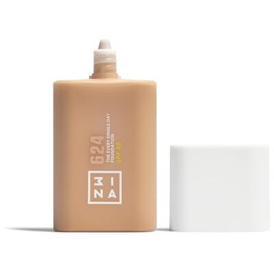 3ina MAKEUP The Every Single Day Foundation SPF 50 624 Średni do ciepłego odcienia skóry podkład filtrem SPF 50 i 2% zawartością Niacynamidu Vegan Cruelty Free 3ina MAKEUP The Every Single Day Foundation SPF 50 624 Średni do ciepłego odcienia skóry podkład filtrem SPF 50 i 2% zawartością Niacynamidu Vegan Cruelty Free