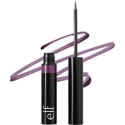 e.l.f. H2O Proof Inkwell Eyeliner Pen, wysoce pigmentowany, wodoodporny płynny eyeliner z matowym wykończeniem, wegański, nietestowany na zwierzętach, Sugarplum e.l.f. H2O Proof Inkwell Eyeliner Pen, wysoce pigmentowany, wodoodporny płynny eyeliner z matowym wykończeniem, wegański, nietestowany na zwierzętach, Sugarplum