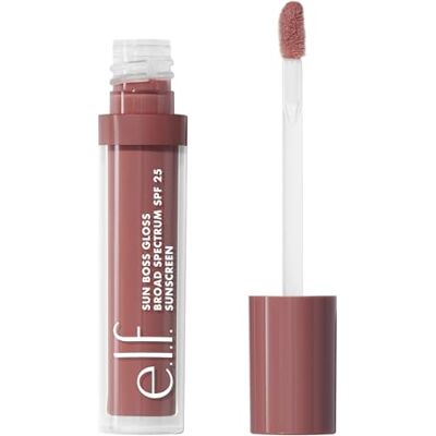 e.l.f. Sun Boss Gloss SPF 25, pigmentowany błyszczyk do ust zapewnia wysoki połysk, nawilżająca i odżywcza formuła, wegańska i nietestowana na zwierzętach, It's Your Mauve e.l.f. Sun Boss Gloss SPF 25, pigmentowany błyszczyk do ust zapewnia wysoki połysk, nawilżająca i odżywcza formuła, wegańska i nietestowana na zwierzętach, It's Your Mauve