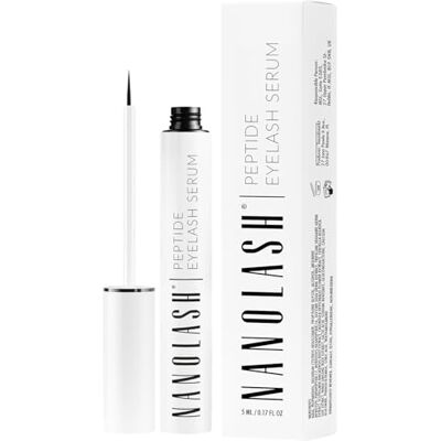 Nanolash Odżywka do rzęs 5ml serum do rzęs z peptydami, mulitipeptydowe serum do rzęs, wzmacniająca odżywka do rzęs, dłuższe i gęstsze rzęsy Nanolash Odżywka do rzęs 5ml serum do rzęs z peptydami, mulitipeptydowe serum do rzęs, wzmacniająca odżywka do rzęs, dłuższe i gęstsze rzęsy