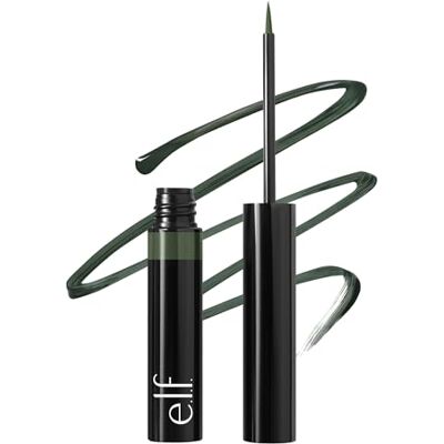 e.l.f. H2O Proof Inkwell Eyeliner Pen, wysoce pigmentowany, wodoodporny płynny eyeliner z matowym wykończeniem, wegański, nietestowany na zwierzętach, Dark Envy e.l.f. H2O Proof Inkwell Eyeliner Pen, wysoce pigmentowany, wodoodporny płynny eyeliner z matowym wykończeniem, wegański, nietestowany na zwierzętach, Dark Envy