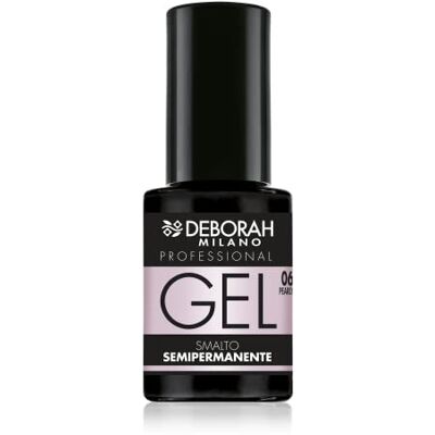 DEBORAH Milano Professional półtrwały lakier żelowy N.06 Perłowy różowy, długotrwały efekt pulsujący, daje intensywne i lśniące paznokcie, 4.5 ml DEBORAH Milano Professional półtrwały lakier żelowy N.06 Perłowy różowy, długotrwały efekt pulsujący, daje intensywne i lśniące paznokcie, 4.5 ml