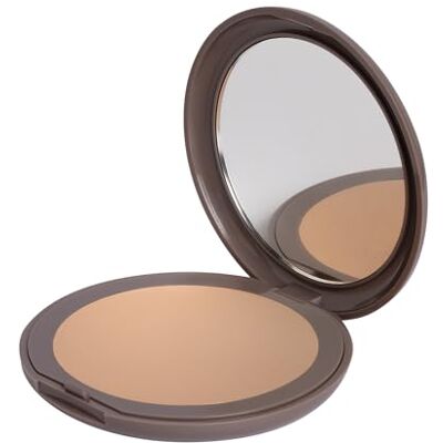 Neve Cosmetics kompaktowy podkład do makijażu z wbudowanym lusterkiem Flat Perfection, średnie krycie Light Neutral Neve Cosmetics kompaktowy podkład do makijażu z wbudowanym lusterkiem Flat Perfection, średnie krycie Light Neutral