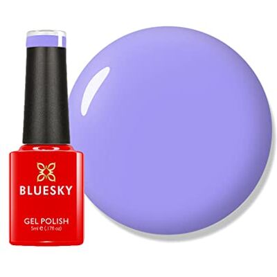 BLUESKY Blusky Gel Nail Polish, Wisteria Haze -80599, fioletowy, fioletowy, pastelowy, długi, odporny na chip, 5 ml (wymaga suszenia pod lampą LED UV) BLUESKY Blusky Gel Nail Polish, Wisteria Haze -80599, fioletowy, fioletowy, pastelowy, długi, odporny na chip, 5 ml (wymaga suszenia pod lampą LED UV)
