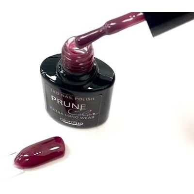 GLAM UP Glam'Up Paris półtrwały lakier żelowy bez Hema LED, wysoce pigmentowany, trwały, łatwy w użyciu, śliwkowy GLAM UP Glam'Up Paris półtrwały lakier żelowy bez Hema LED, wysoce pigmentowany, trwały, łatwy w użyciu, śliwkowy