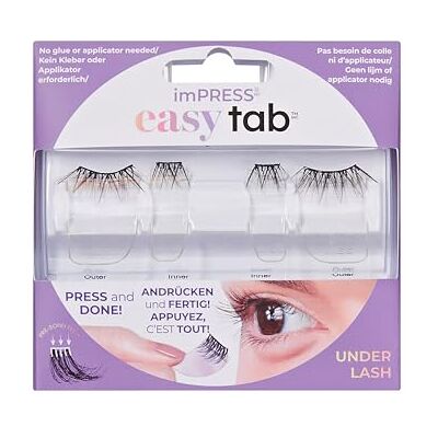Kiss imPRESS Falsies Easy Tab ILT01C – Samoprzylepne Rzęsy Bondingowe Bez Kleju – Bezklejowe Kępki i Połówki DIY Classy Natural Kiss imPRESS Falsies Easy Tab ILT01C – Samoprzylepne Rzęsy Bondingowe Bez Kleju – Bezklejowe Kępki i Połówki DIY Classy Natural