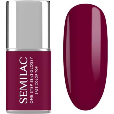Semilac Lakier Hybrydowy Formuła 3w1 One Step S775 Plum Wine 7ml Semilac Lakier Hybrydowy Formuła 3w1 One Step S775 Plum Wine 7ml