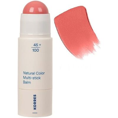Korres Natural Color Multistick Balm Petal Pink 12, zapewnia świeży, promienny blask, do policzków i ust, łatwo się rozprowadza, idealny w podróży, wegański 4,5 g Korres Natural Color Multistick Balm Petal Pink 12, zapewnia świeży, promienny blask, do policzków i ust, łatwo się rozprowadza, idealny w podróży, wegański 4,5 g