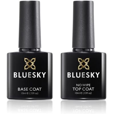 BLUESKY No Wipe Top & Base Lakier do Paznokci, , 10 ml BLUESKY No Wipe Top & Base Lakier do Paznokci, , 10 ml
