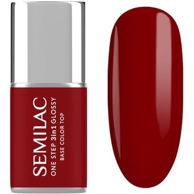 Semilac Lakier Hybrydowy Formuła 3w1 One Step S575 Dark Red 7ml Semilac Lakier Hybrydowy Formuła 3w1 One Step S575 Dark Red 7ml