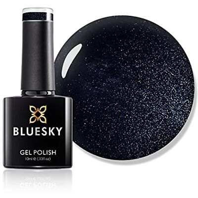 BLUESKY Żelowy lakier do paznokci, Overtly Onyx 80540, czarny, ciemny, błyszczący, onyks, trwały, odporny na odpryski, 10 ml (wymaga utwardzenia pod lampą UV LED) BLUESKY Żelowy lakier do paznokci, Overtly Onyx 80540, czarny, ciemny, błyszczący, onyks, trwały, odporny na odpryski, 10 ml (wymaga utwardzenia pod lampą UV LED)