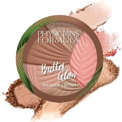 Physicians Formula Butter Glow Bronzer + Blush, Kremowy Puder Brązujący 2 w 1 z Różem, Wzbogacony Rozświetlającą i Nawilżającą Mieszanką Masła, Nadaje Skórze Zdrowy Blask Physicians Formula Butter Glow Bronzer + Blush, Kremowy Puder Brązujący 2 w 1 z Różem, Wzbogacony Rozświetlającą i Nawilżającą Mieszanką Masła, Nadaje Skórze Zdrowy Blask