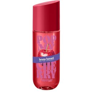 bruno banani Pop My Cherry perfumowana mgła do ciała i włosów dla kobiet, odświeżająca, trwała, owocowo-kwiatowy, 236 ml bruno banani Pop My Cherry perfumowana mgła do ciała i włosów dla kobiet, odświeżająca, trwała, owocowo-kwiatowy, 236 ml