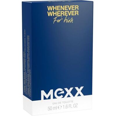 Mexx Whenever Wherever Woda Toaletowa dla Mężczyzn o Orzeźwiającym, Cytusowo-Drzewnym Zapachu, 50 ml Mexx Whenever Wherever Woda Toaletowa dla Mężczyzn o Orzeźwiającym, Cytusowo-Drzewnym Zapachu, 50 ml