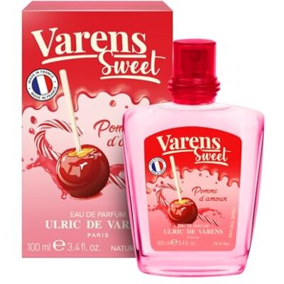 Ulric de Varens VARENS SWEET POMME D AMOUR Woda perfumowana dla kobiet 100 mililitrów Zapach Gourmand Owocowe jabłko i karmel Spray Wyprodukowano we Francji Ulric de Varens VARENS SWEET POMME D AMOUR Woda perfumowana dla kobiet 100 mililitrów Zapach Gourmand Owocowe jabłko i karmel Spray Wyprodukowano we Francji