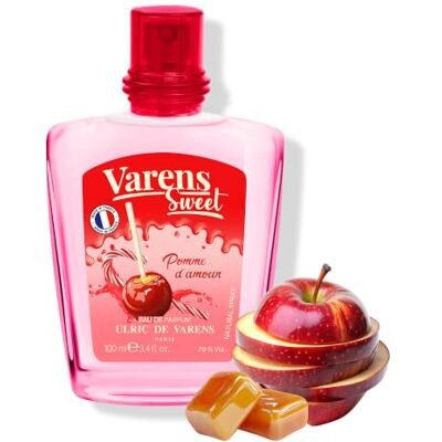 Ulric de Varens VARENS SWEET POMME D AMOUR Woda perfumowana dla kobiet 100 mililitrów Zapach Gourmand Owocowe jabłko i karmel Spray Wyprodukowano we Francji Ulric de Varens VARENS SWEET POMME D AMOUR Woda perfumowana dla kobiet 100 mililitrów Zapach Gourmand Owocowe jabłko i karmel Spray Wyprodukowano we Francji