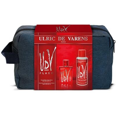 Ulric de Varens Piórnik Flash UDV Woda toaletowa dla mężczyzn 60 ml + Dezodorant 200 ml Orientalna Morska Paproć Wyprodukowano we Francji Ulric de Varens Piórnik Flash UDV Woda toaletowa dla mężczyzn 60 ml + Dezodorant 200 ml Orientalna Morska Paproć Wyprodukowano we Francji