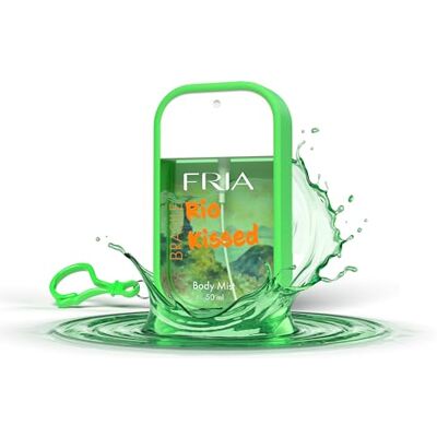 Fria Body Mist, woda perfumowana dla mężczyzn i kobiet, zapach Rio Kissed z Bergamotką, Wiśnią i Wanilią, Spray do ciała, 50 ml Fria Body Mist, woda perfumowana dla mężczyzn i kobiet, zapach Rio Kissed z Bergamotką, Wiśnią i Wanilią, Spray do ciała, 50 ml