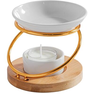 ZEN ARÔME Hula Perfumy Palnik Palnik z metalu i drewna Minimalistyczny styl i łatwa aromaterapia Pachnąca atmosfera Elegancki obiekt rękodzieła 50 ML H 10,5cm Zen'Arôme ZEN ARÔME Hula Perfumy Palnik Palnik z metalu i drewna Minimalistyczny styl i łatwa aromaterapia Pachnąca atmosfera Elegancki obiekt rękodzieła 50 ML H 10,5cm Zen'Arôme