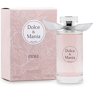 DIAMOND INTERNATIONAL DOLCE & MANIA Etoile Eau de Toilette Perfumy damskie z kwiatowym zapachem i pudrem, Perfumy dla kobiet inspirowane światem baletu, Made in Italy, 100 ml DIAMOND INTERNATIONAL DOLCE & MANIA Etoile Eau de Toilette Perfumy damskie z kwiatowym zapachem i pudrem, Perfumy dla kobiet inspirowane światem baletu, Made in Italy, 100 ml