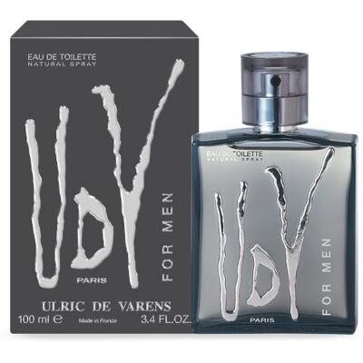 Ulric de Varens UDV Colonia para Hombre 100 ml Klasyczna aromatyczna męska woda kolońska z miętą, wetiwerią i tytoniem – francuska produkcja, wegańska i wolna od Ulric de Varens UDV Colonia para Hombre 100 ml Klasyczna aromatyczna męska woda kolońska z miętą, wetiwerią i tytoniem – francuska produkcja, wegańska i wolna od